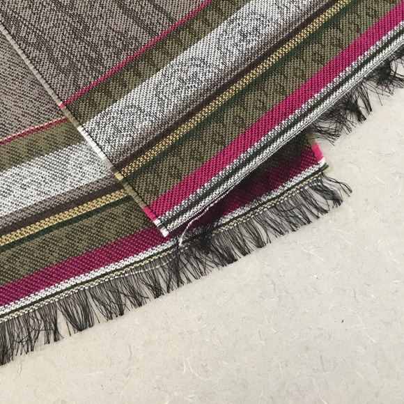 2/$25 V. Fraas Rectangular Taupe Paisley Scarf - Picture 11 of 16